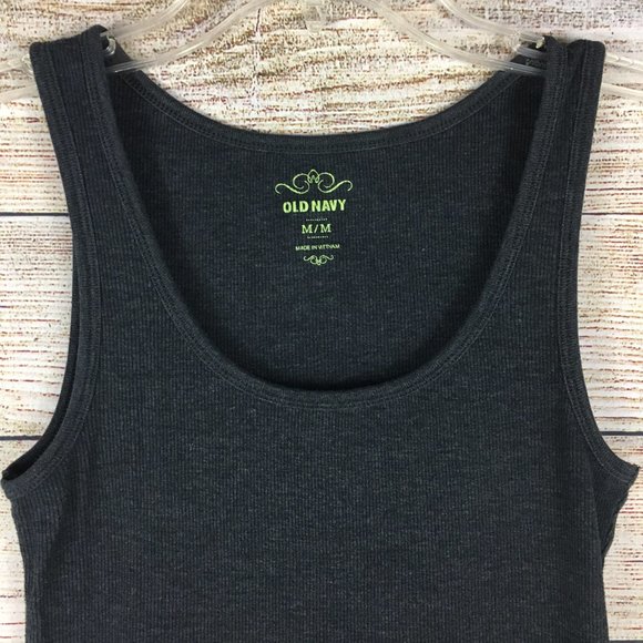 Old Navy Dark Gray Tank Top Medium - Picture 2 of 6